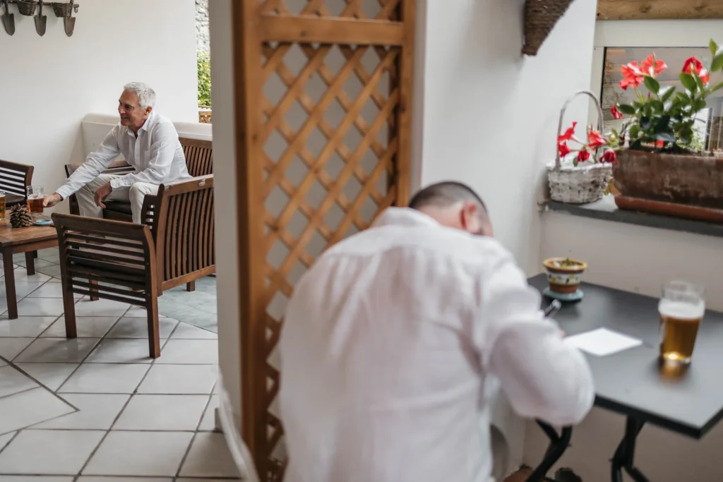 Ravello Wedding at Belmond Hotel Caruso – Amalfi Coast Destination Wedding 11 Groom writing his wedding vows