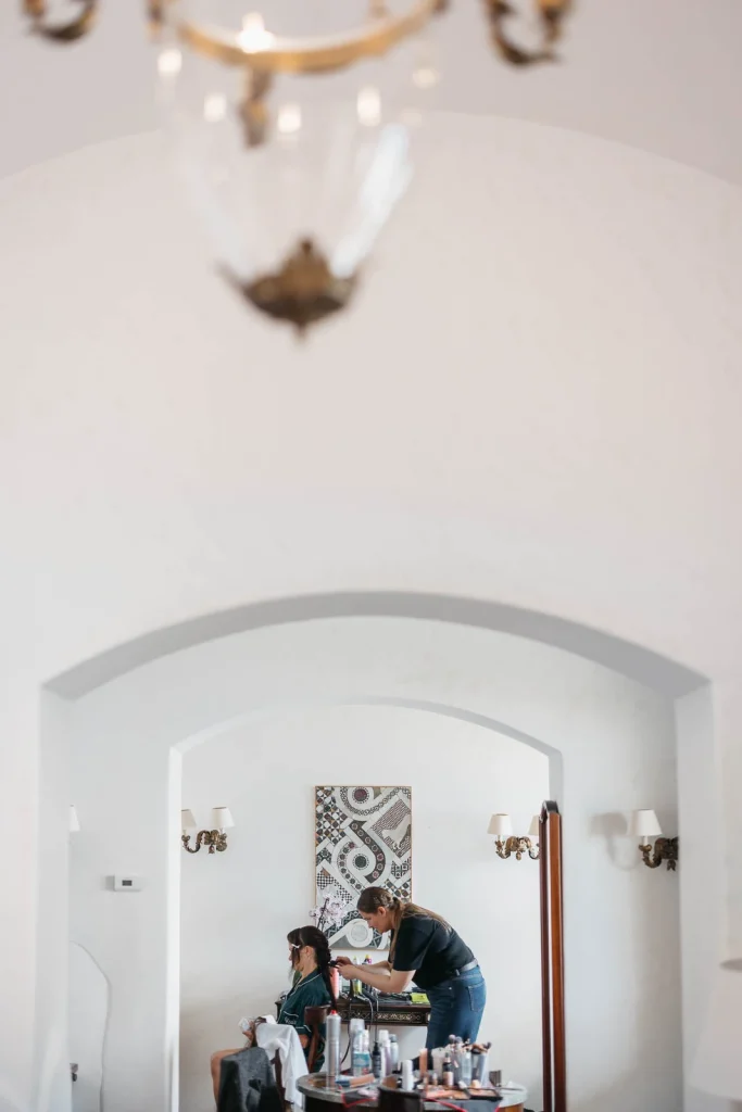 Ravello Wedding at Belmond Hotel Caruso – Amalfi Coast Destination Wedding 5 Interior of a white suite at Belmond Hotel Caruso