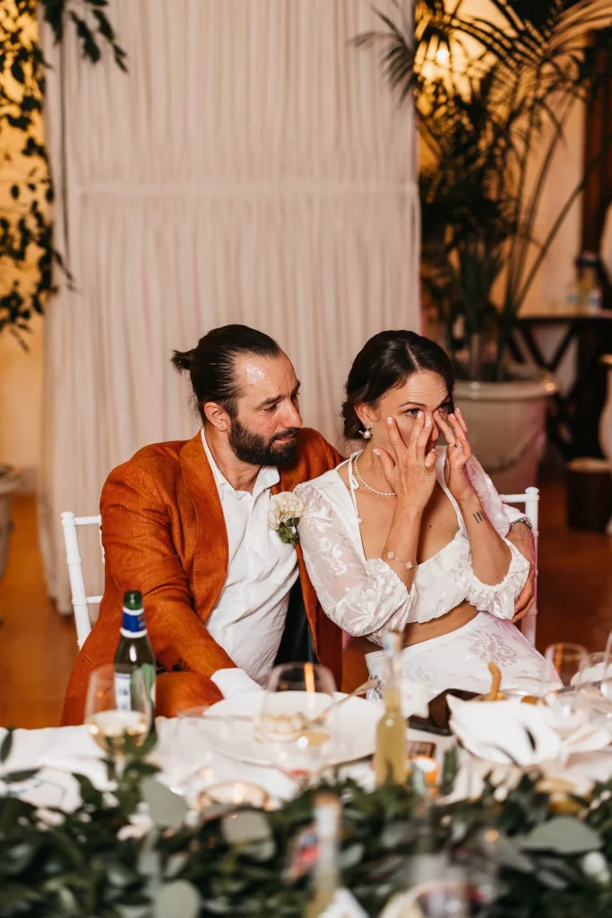 Ravello Wedding at Belmond Hotel Caruso – Amalfi Coast Destination Wedding 68 Guest raising a lemon as a toast during dinner