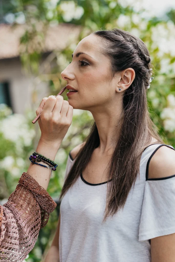Dream Wedding at Villa Le Due Torrette in Erba: The Elegance of a Lake Como Celebration 12 Bridesmaid getting ready for an elegant Lake Como wedding