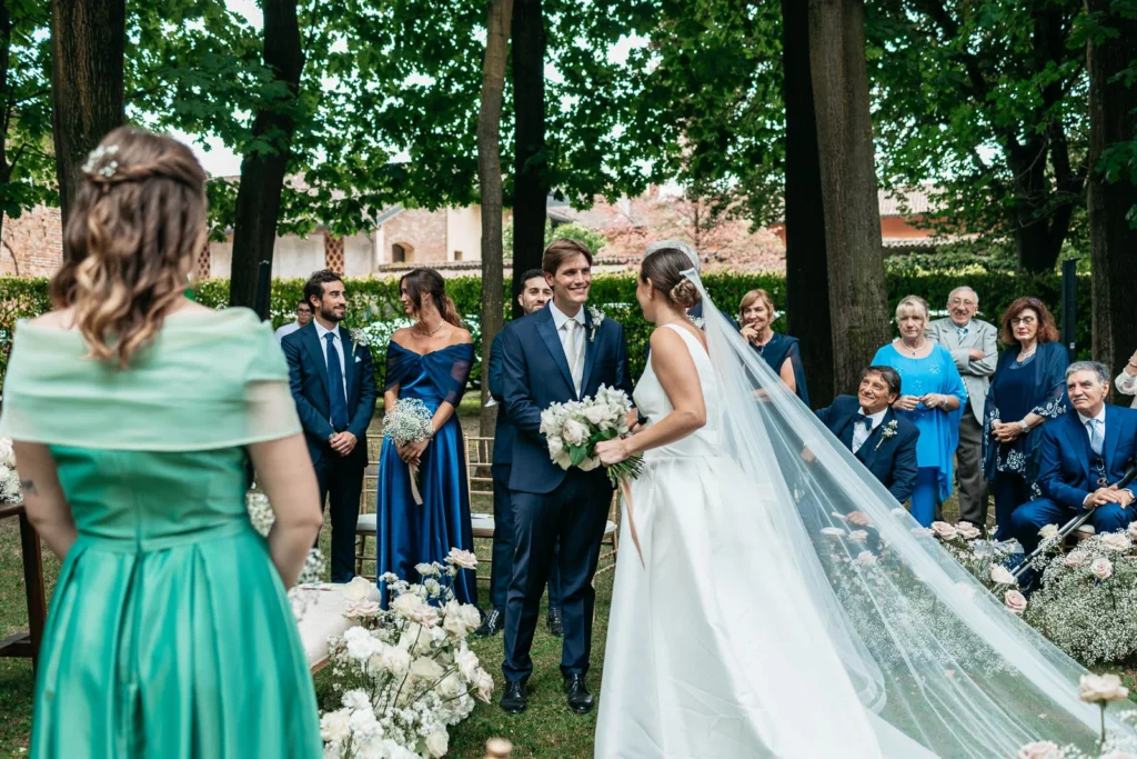 26 villa gandini sposa raggiunge sposo cerimonia