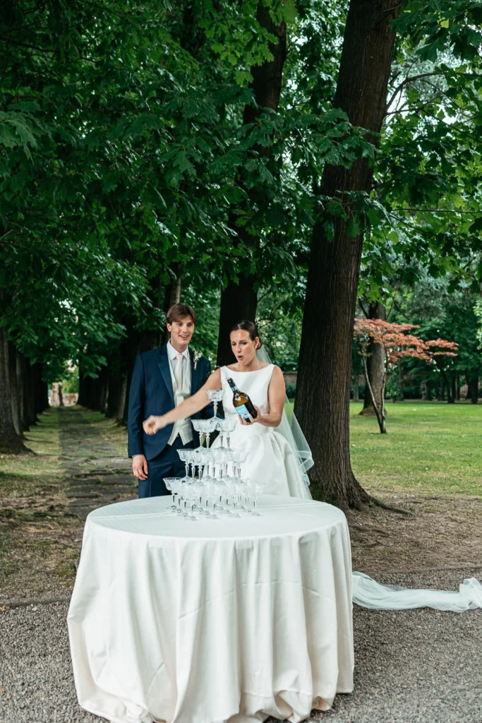 38 villa gandini piramide champagne sposi parco