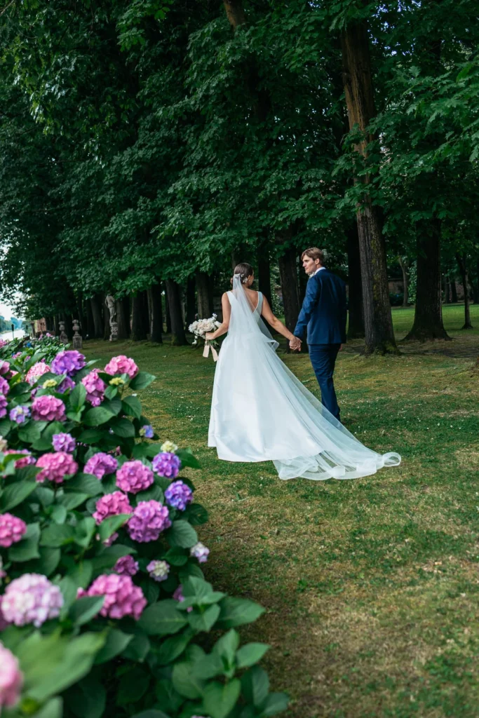 41 villa gandini sposi passeggiata ortensie parco